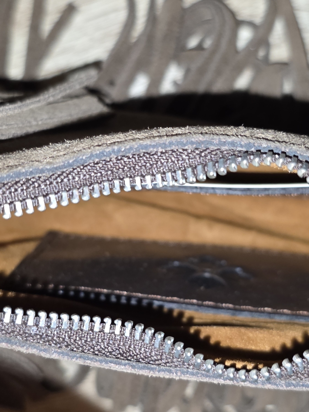 Patricia Nash Brown Suede Fringe Crossbody Mini Bag - Picture 6 of 9